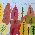 Аппликация «Осенний лес»